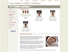 Tablet Screenshot of froghollowcoffee.com